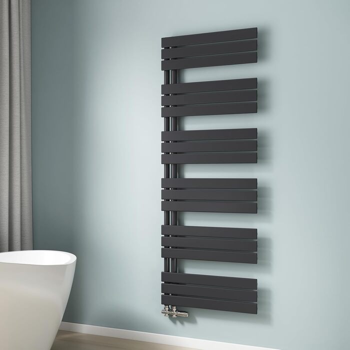 Рушникосушарка EMKE 104x50 см, чорна, 529W, для ванної кімнати