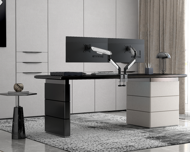 Настільне кріплення для двох моніторів Anda Seat Stealth PRO II Duo 17’’-42’’ Black & White