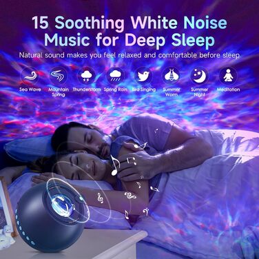 Проектор зоряного неба Sternenhimmel з Bluetooth, нічник для дітей та дорослих, 300 режимів, градієнтне освітлення (Сірий)