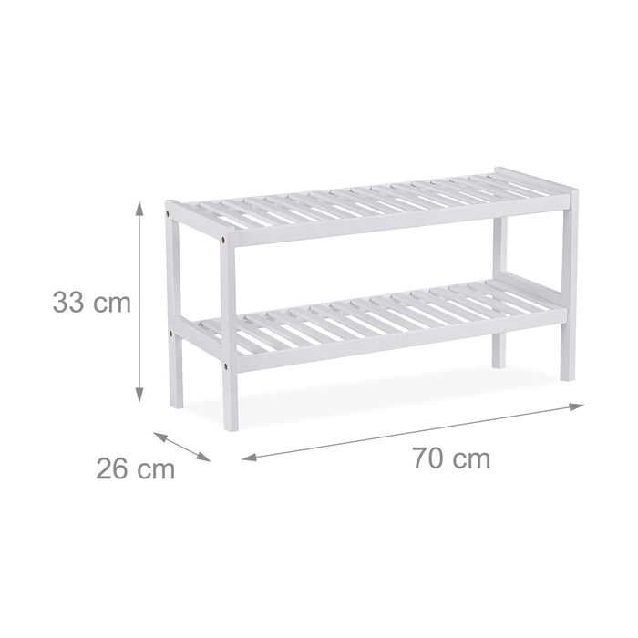 Стелаж для взуття Relaxdays з бамбука