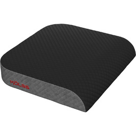 Велике сидіння Kolbs з плюшевого велюру | X-Large Memory Foam для офісного крісла, килимок для підлоги | Килимок для зняття болю в спині та куприку, з ручкою (дуже великий)