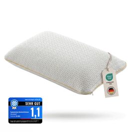 Ортопедична подушка для шиї Air Comfort Flow+ з дихаючим чохлом, піна з пам'яті, 60x40x15 см