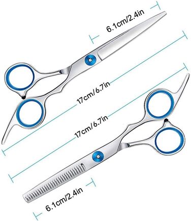 Ножиці для стрижки волосся SUOXU SX-013, нержавіюча сталь, набір з 11 ножиць для стрижки волосся, для жінок і чоловіків, макс. 65 символів
