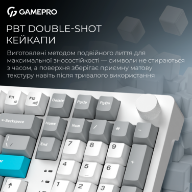 Бездротова механічна клавіатура GamePro Asgard Drakkar (MK305WH)