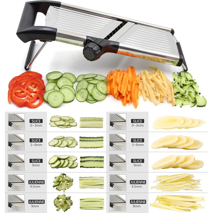 Мандоліна для нарізки овочів Chef's Inspirations - професійна якість, Julienne-Schneider