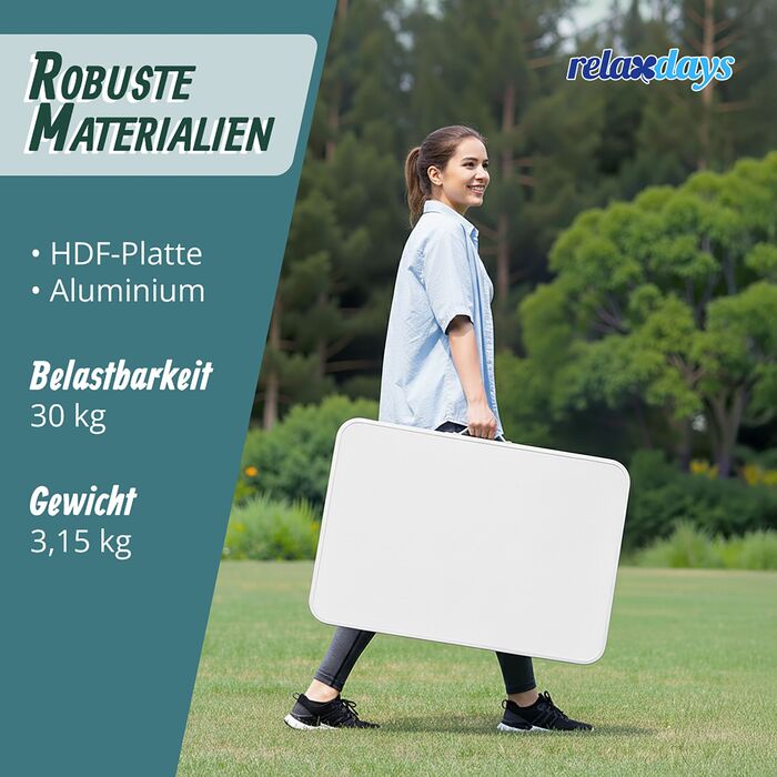 Зручний розкладний туристичний столик Relaxdays