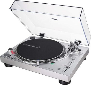 Програвач вінілу Audio-Technica LP120XUSBSV з прямим приводом, аналоговий та USB, сріблястий