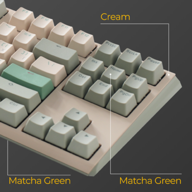 Механічна клавіатура Ducky One 3 TKL Cherry MX Red Matcha Cream UA
