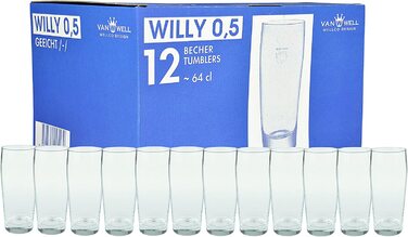 Ван Велл набір з 12 пивних келихів Willibecher об'ємом 0,5 л