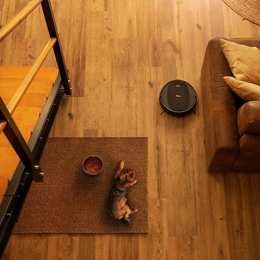 Пылесос робот Cecotec Conga Perfect & Clean Connected Titanium, 2100 Pa, 160 хв, 10 режимів, Jalisco, App, Чорний