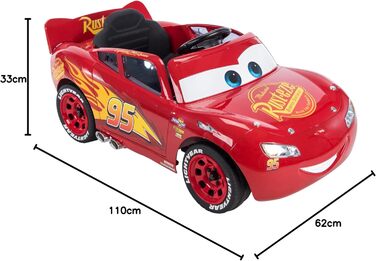 Дитячий електромобіль Huffy Disney Тачки МакКвін, червоний