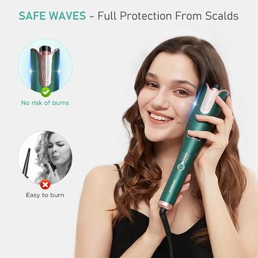 Автоматичний локон Janelove для довгих волосся, 25 мм, негативні іони, 4 температури