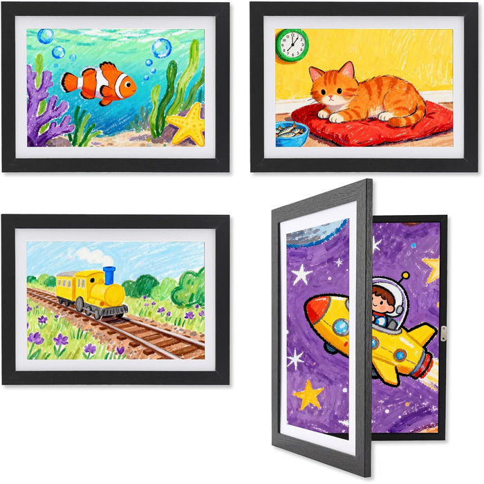 Рамки для дитячих малюнків A4 Kromapolis, 2 шт. Екологічне MDF, дерев'яний колір