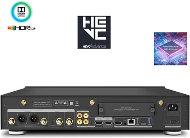 Медіаплеєр Dune HD Ultra Vision 4K Dolby Vision HDR10 RTD1619 ДР ES9038PRO ЦАП 2 стійки для жорстких дисків