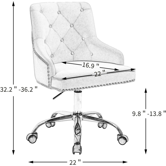 Крісло Fiximaster для офісу та дому: обертове, з регулюванням висоти, на коліщатках, сіре, до 135 кг