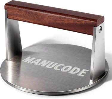 Пресс для смаження бургера з нержавіючої сталі, 17 см, 1000 г, Burger Smasher, Fleischbeschwerer для стейків