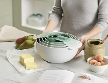 Joseph Joseph Nest 9 Plus: 9-Piece Кухонний Набір, Салатовий Колір, Пластик