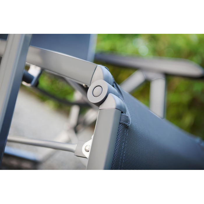 Крісло-шезлонг Kettler Relaxsessel Basic Plus – розкладне, з алюмінію, для тераси та саду – антрацит