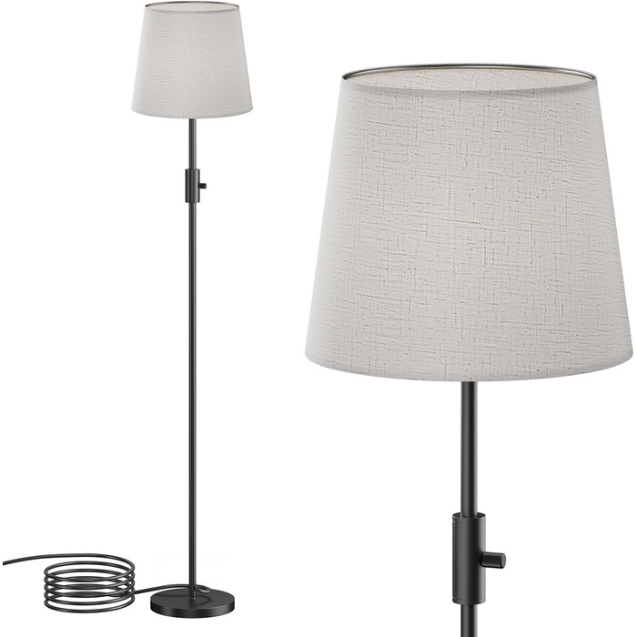 Світлодіодна торшер DUSKTEC RGB для вітальні, смарт-лампа з димером, керування через APP, тепле та холодне біле світло, 10W, 1200LM, аркова лампа для читання, приліжкова лампа