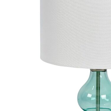 Лампа для столу Relaxdays зі скляною основою та тканинним абажуром