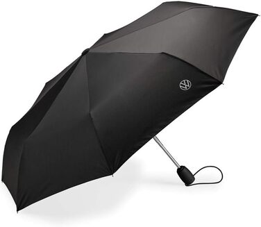Парасолька Кишенькова парасолька чорна, з новим логотипом VW, 000087602P