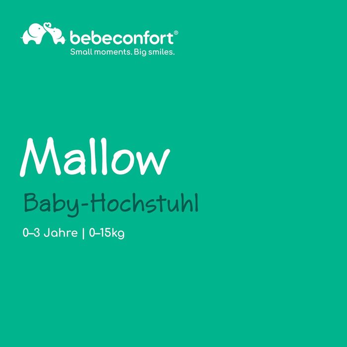 Дитячий стільчик Bebeconfort Lily, 6 місяців – 3 роки, до 15 кг, компактний, легкий (4 кг), легко миється, м'яке сидіння, складаний однією рукою, колір Mineral Green