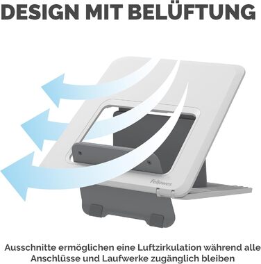 Підставка для ноутбука Fellowes Breyta™ 2-в-1 з сумкою - регулювання висоти, екологічна, для гібридної роботи