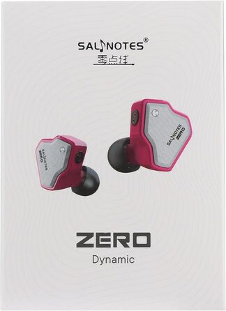 Навушники-вкладиші LINSOUL 7 Гц Salnotes Zero HiFi, 10-міліметровий драйвер, знімний кабель, рожевий, з мікрофоном