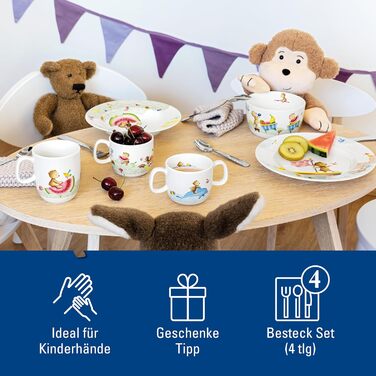 Набір дитячого посуду Villeroy & Boch Happy As A Bear (4 предмети)