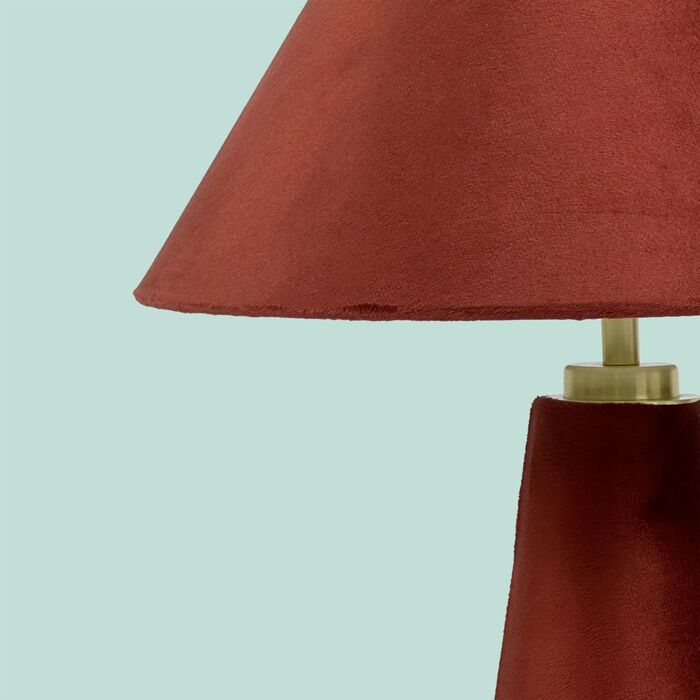 Лампа настільна Relaxdays з абажуром з оксамиту