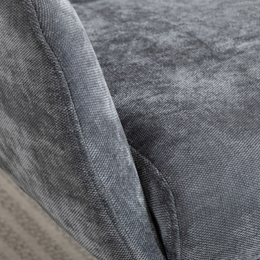 Крісло-релакс з підставкою для ніг, м'яке крісло з високою спинкою, металевий каркас, для вітальні, спальні, сірого кольору