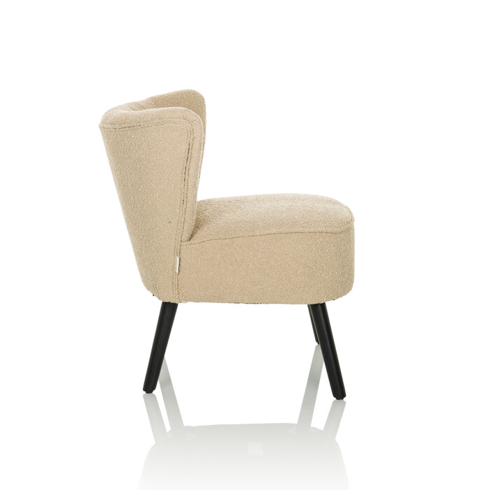 Крісло для відпочинку / Крісло-релакс MANISO, тканина бежева, hjh LIVING