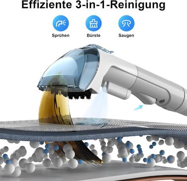 Пристрій для чищення м'яких меблів та килимів: мокрий/сухий пилосос 450W для дому, авто та диванів