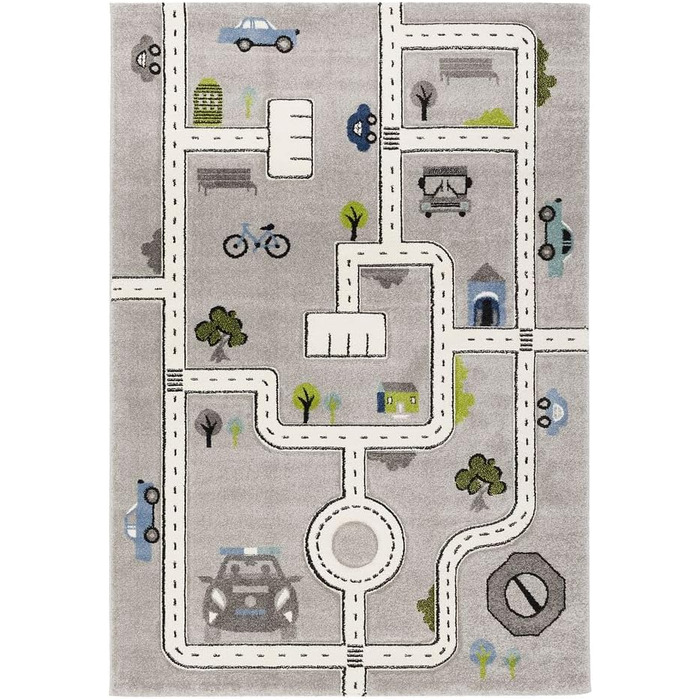 Килимок дитячий Pergamon Maui Kids Street Grey, 5 розмірів, 160x230 см