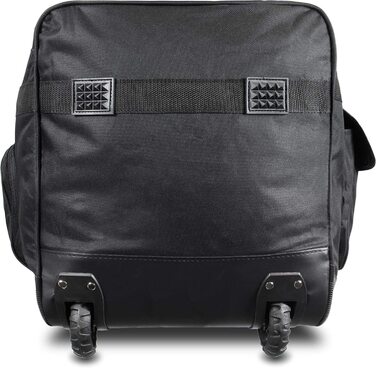 Містка і легка Дорожня і спортивна сумка normani з функцією візка / дорожній візок з коліщатками чорного кольору / 100 літрів XXL