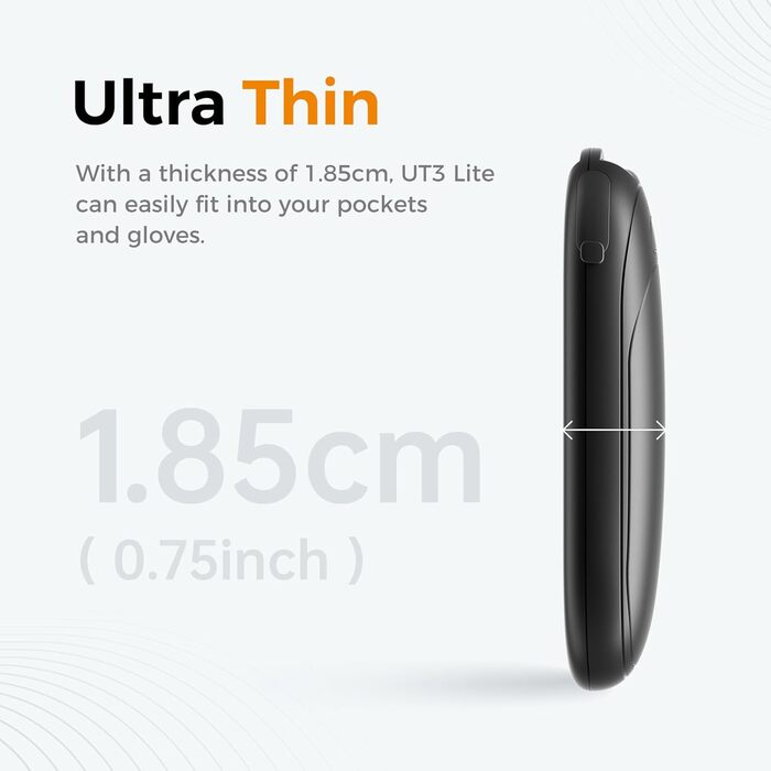 Електричні грілки для рук OCOOPA 2 шт. з магнітом, 5000mAh, 3 режими нагріву, компактні, для рукавичок, зими