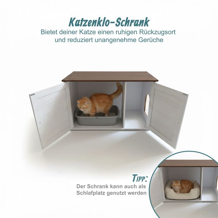 Шафка для кота Relaxdays з боковим входом