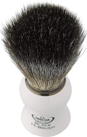 0196745 - Pennello da Barba in Fibra 'Black Hi-Brush', Bianco, 0196745 - Pennello da Barba in Fibra 'Black Hi-Brush', Bianco