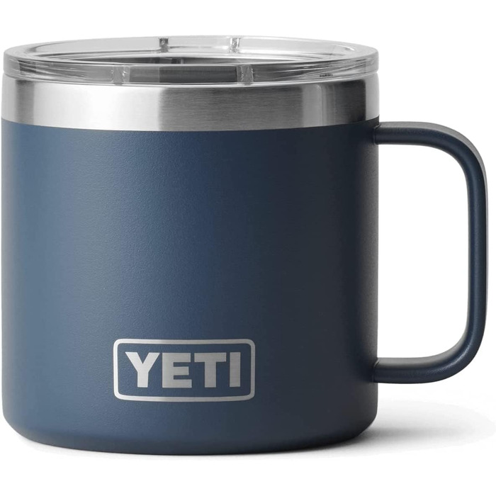 Чашка YETI Rambler, нержавіюча сталь, 14 унцій (414 мл) (темно-синій)