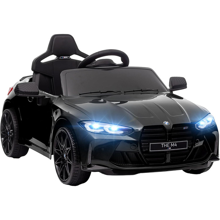 Дитячий електромобіль 12V з пультом, підвіскою, плавним стартом, MP3, USB, LED підсвіткою, сигналом, швидкість 3-5 км/год, для дітей 3-5 років, білий (чорний)