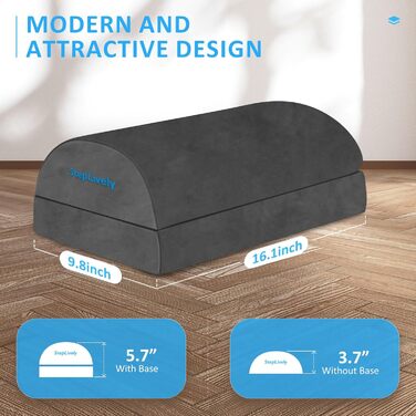 Підставка для ніг StepLively під стіл, сіра, розмір L