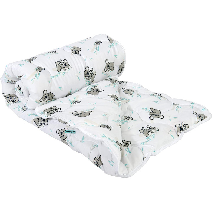 Пухова ковдра 135x200 см, середньої теплоти, 300 GSM, мікрофібра, сертифікат Oeko-Tex, для алергіків, дихаюча, Made in EU, пральна, ковдра для ліжка