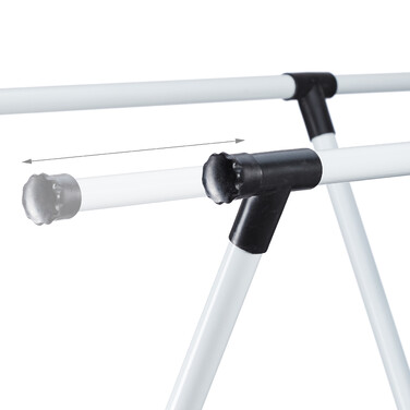 Relaxdays Sliding Metal Clothes Rack
