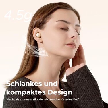 Навушники SoundPEATS Mini HS Bluetooth 5.3, Hi Res Audio, LDAC, AI мікрофон, 36 год, HiFi стерео, жовтий