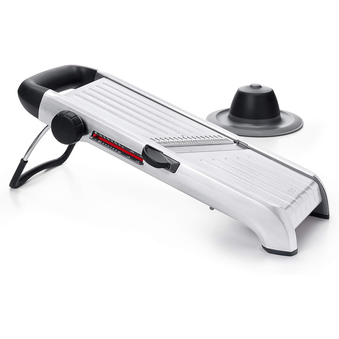 OXO Good Grips Професійний овочефруктрізак 2.0 з лезами з японської сталі, сірий, для кухні, Chef's (одинарний, нержавіюча сталь)