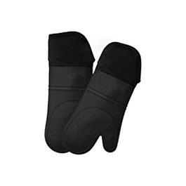 Силіконові рукавички для духовки AVANA термостійкі нековзні рукавички для приготування їжі з м'якою бавовняною підкладкою до 350C рукавички для рук