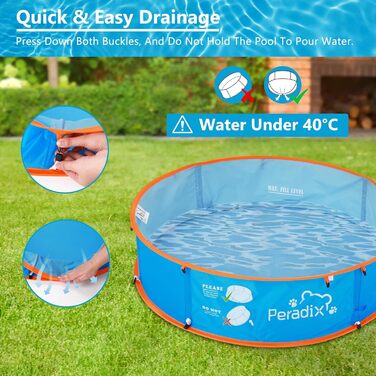 Дитяче ігрове басейн Peradix 4-в-1 з UV-захистом, басейн з кульками, намет, пляжний намет з москітною сіткою, портативне ігрове намет, басейн з кульками, сонцезахист, літо, для дітей (Блакитний)