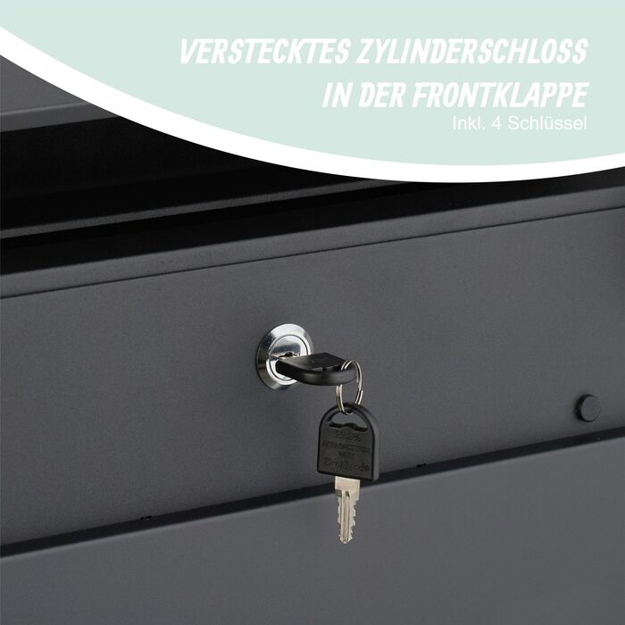 Скрінька для листів Relaxdays з відсіком для газет