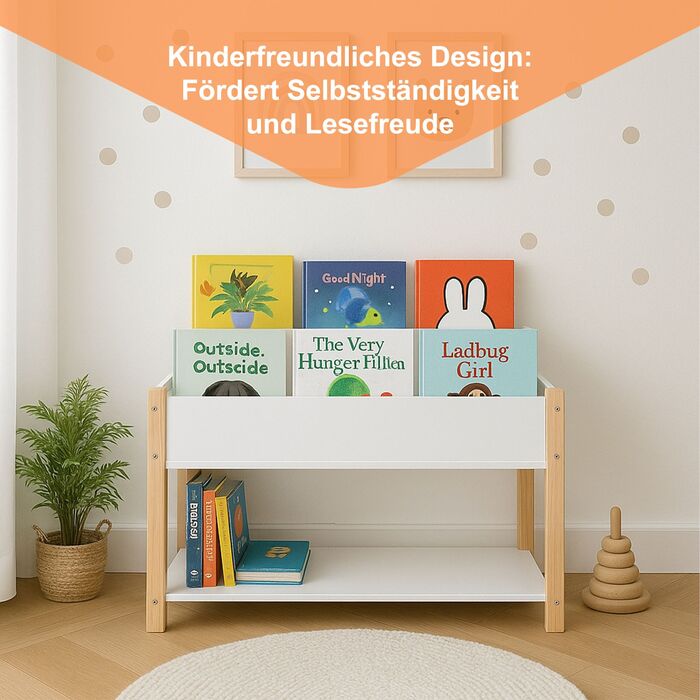 Поличка для дитячих книжок Relaxdays