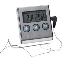 Цифровий кухонний термометр з таймером для барбекю, гриля, коптильні